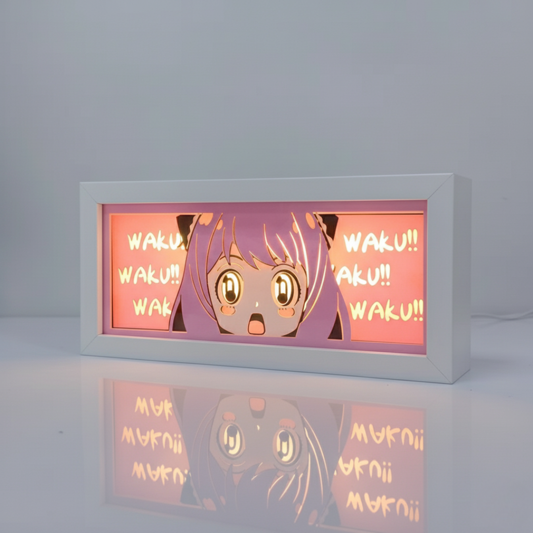 Caja de Luz Anime 3D – Ilumina a tu Personaje Favorito ✨