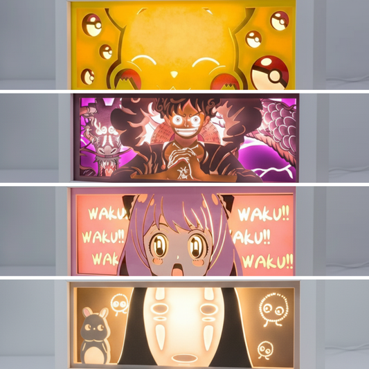 Caja de Luz Anime 3D – Ilumina a tu Personaje Favorito ✨